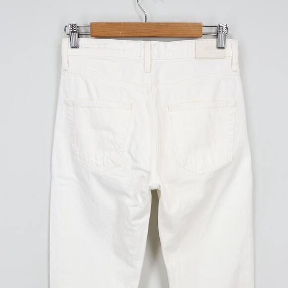 Edwin Hana Classic Straight Crop Button Fly Denim Jean White Noise Size 26 NWT - Picture 7 of 9